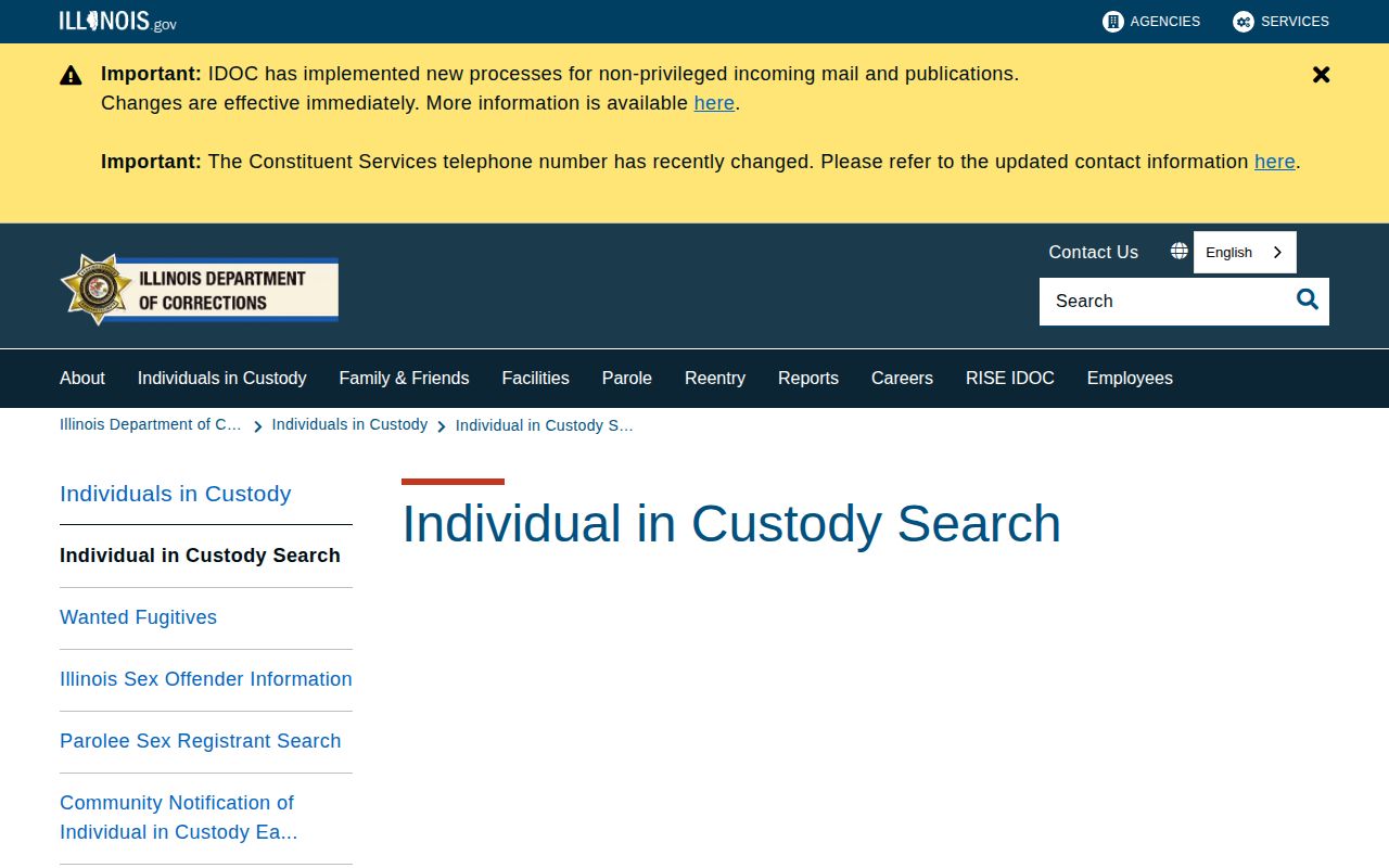 IDOC Edwards County released inmate offender search